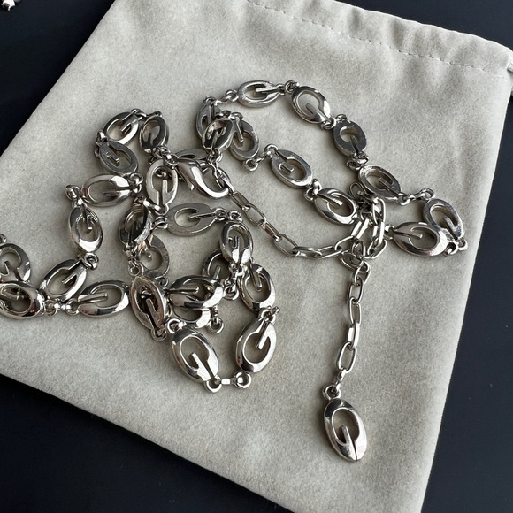 Elegant Silver G Chain Necklace or Belt - Picture 2 of 7